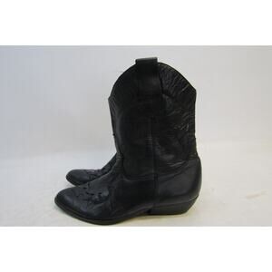 Bootalinos Womens Size 8.5 M Black Leather Western Boots